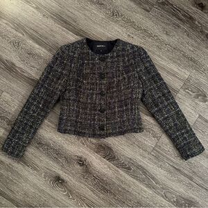 Lafayette 148 cropped tweed blazer